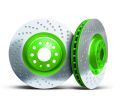 Picture of 2024 Ford Bronco Badlands XBRAKES SMART SLOT KRYPTONITE GREEN Front Rotor X23061901E