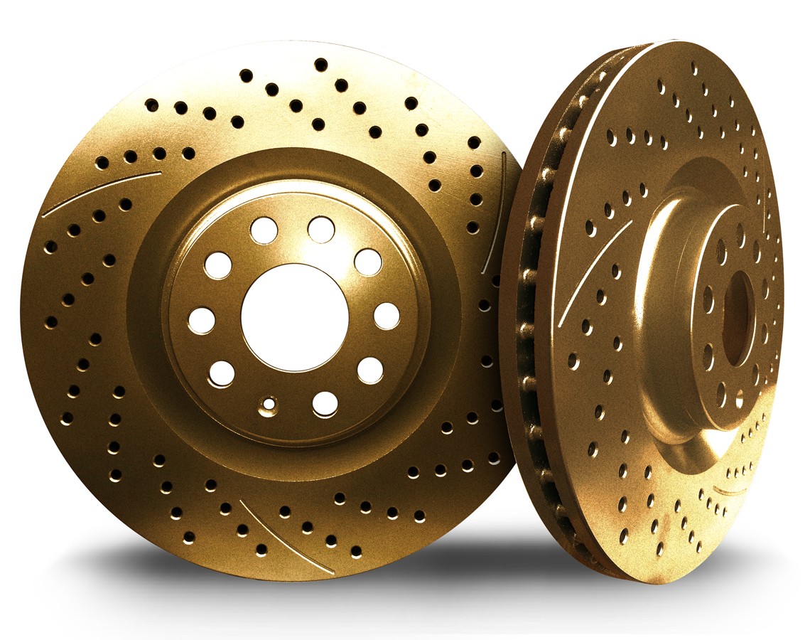 Picture of 2012 Cadillac CTS Base XBRAKES SMART SLOT GOLD Front Rotor X11091468G